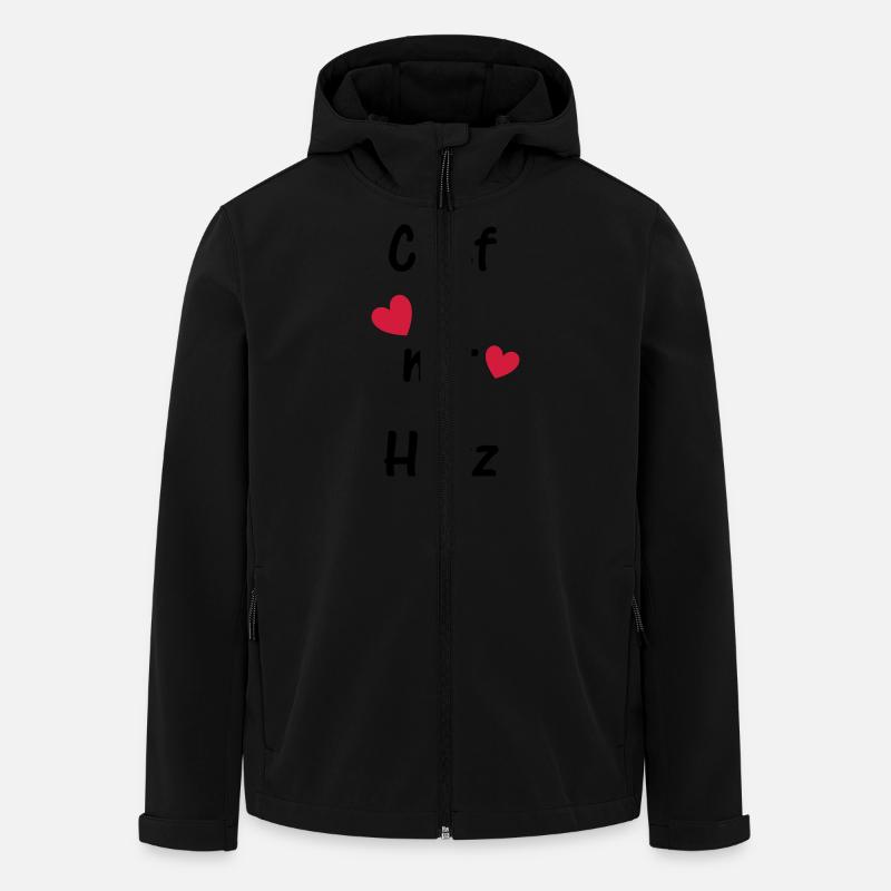 Chef mit Herz - Recycelte Männer Softshell-Jacke von Stanley/Stella - Schwarz