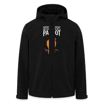 Always Be Yourself Unless You Can Be A Parrot - Recycelte Männer Softshell-Jacke von Stanley/Stella - Schwarz - Vorne - AI Model Male 185 light (185cm)