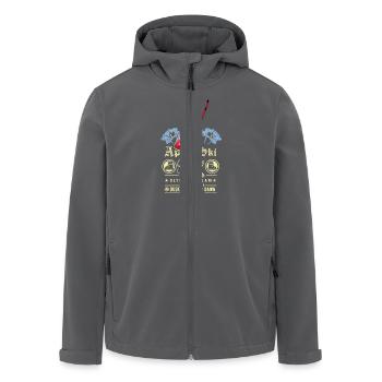 Après Ski Profi - Veste softshell homme en polyester recyclé Stanley/Stella - charbon - Devant - AI Model Male 185 light (185cm)