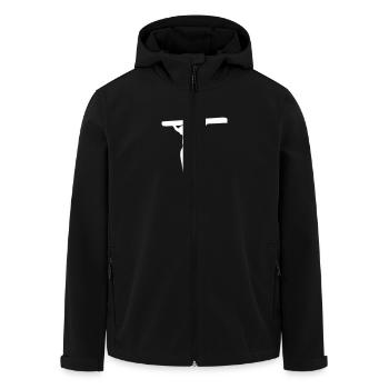 cross jesus - Men’s Recycled Softshell Jacket by Stanley/Stella - black - Front - AI Model Male 185 light (185cm)