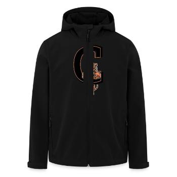 Buchstabe c Tiger - Geschenkidee - Recycelte Männer Softshell-Jacke von Stanley/Stella - Schwarz - Vorne - AI Model Male 185 light (185cm)