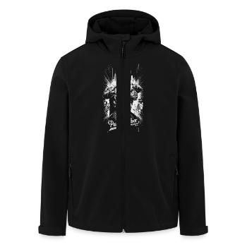 punk - Veste softshell homme en polyester recyclé Stanley/Stella - noir - Devant - AI Model Male 185 light (185cm)
