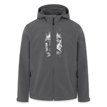 Punk barber - Men’s Recycled Softshell Jacket by Stanley/Stella - anthracite - Front - AI Model Male 185 light (185cm)