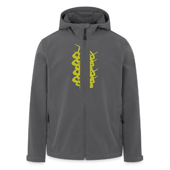 Charakteristischer Stil - Recycelte Männer Softshell-Jacke von Stanley/Stella - Schwarz - Vorne - AI Model Male 185 light (185cm)