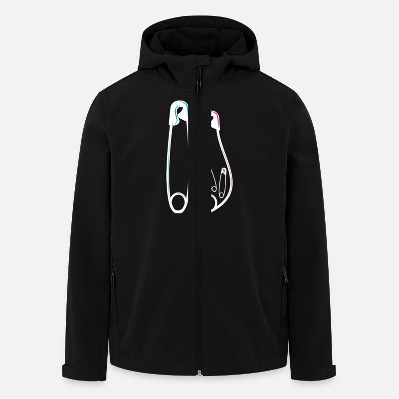 Announcement twins birth daughters - Men’s Recycled Softshell Jacket by Stanley/Stella - black
