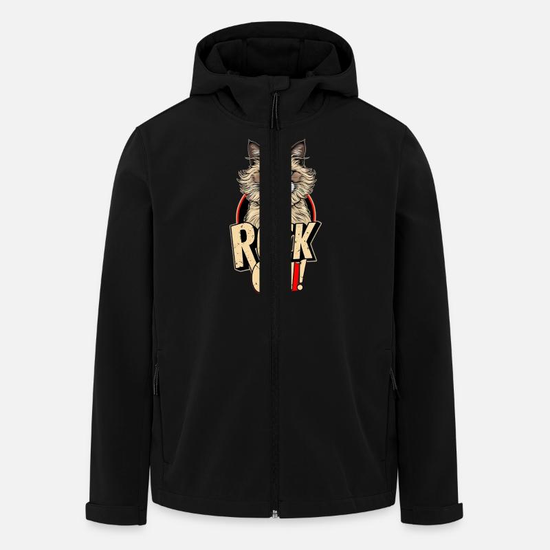 Chat - Rock on - Veste softshell homme en polyester recyclé Stanley/Stella - noir