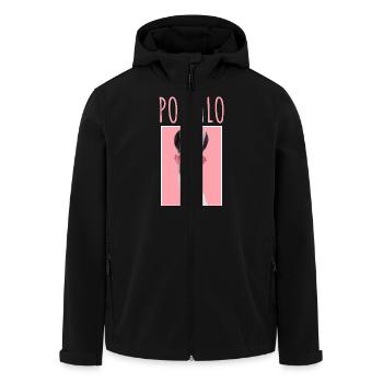 POMALO MAJICA - Recycelte Männer Softshell-Jacke von Stanley/Stella - Schwarz - Vorne - AI Model Male 185 light (185cm)