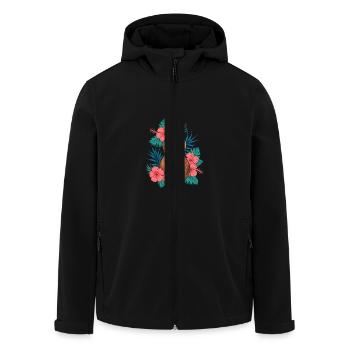 Ukulélé Dessin animé - Veste softshell homme en polyester recyclé Stanley/Stella - noir - Devant - AI Model Male 185 light (185cm)