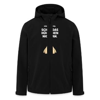 Hühnchenspiel Schau Das Huhnchen Nicht An - Recycelte Männer Softshell-Jacke von Stanley/Stella - Schwarz - Vorne - AI Model Male 185 light (185cm)
