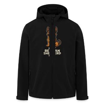 Best Belgian Shepherd of All Time - Men’s Recycled Softshell Jacket by Stanley/Stella - black - Front - AI Model Male 185 light (185cm)