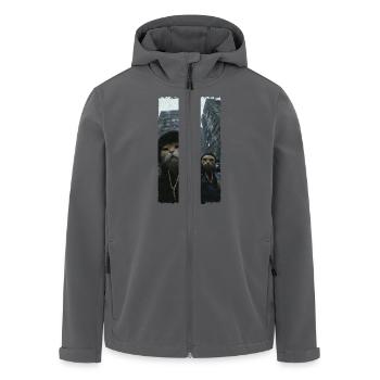 Gangster Cats Streetwear Cool Cat Motif - Veste softshell homme en polyester recyclé Stanley/Stella - noir - Devant - AI Model Male 185 light (185cm)