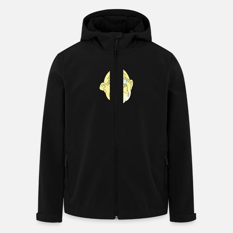 Müder Mann - Recycelte Männer Softshell-Jacke Discoverer von Stanley/Stella - Schwarz