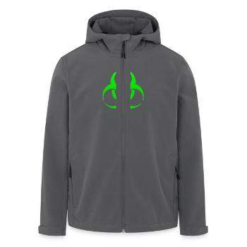 Biohazard Green - Recycelte Männer Softshell-Jacke von Stanley/Stella - Schwarz - Vorne - AI Model Male 185 light (185cm)