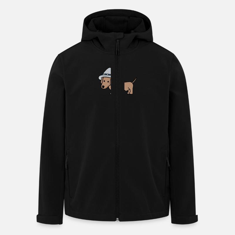 German Dackel - Recycelte Männer Softshell-Jacke von Stanley/Stella - Schwarz
