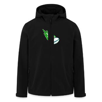 Fireball Rugby Irland - Recycelte Männer Softshell-Jacke von Stanley/Stella - Schwarz - Vorne - AI Model Male 185 light (185cm)