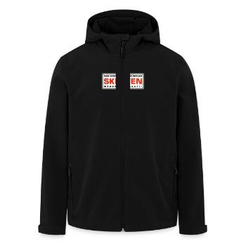 Sklaven werden verkauft - Recycelte Männer Softshell-Jacke von Stanley/Stella - Schwarz - Vorne - AI Model Male 185 light (185cm)