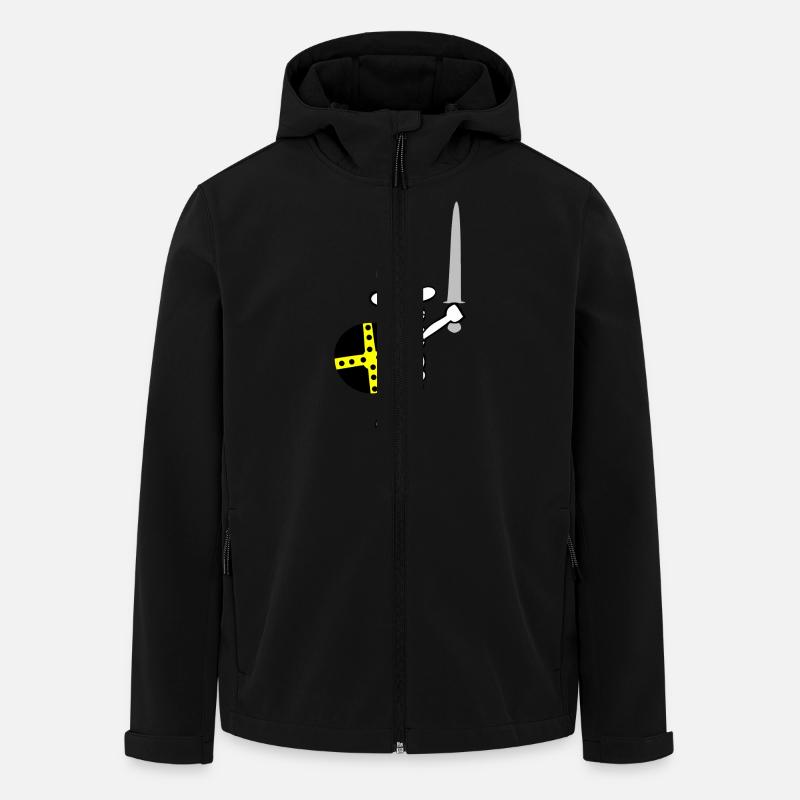 wikinger3 - Recycelte Männer Softshell-Jacke von Stanley/Stella - Schwarz