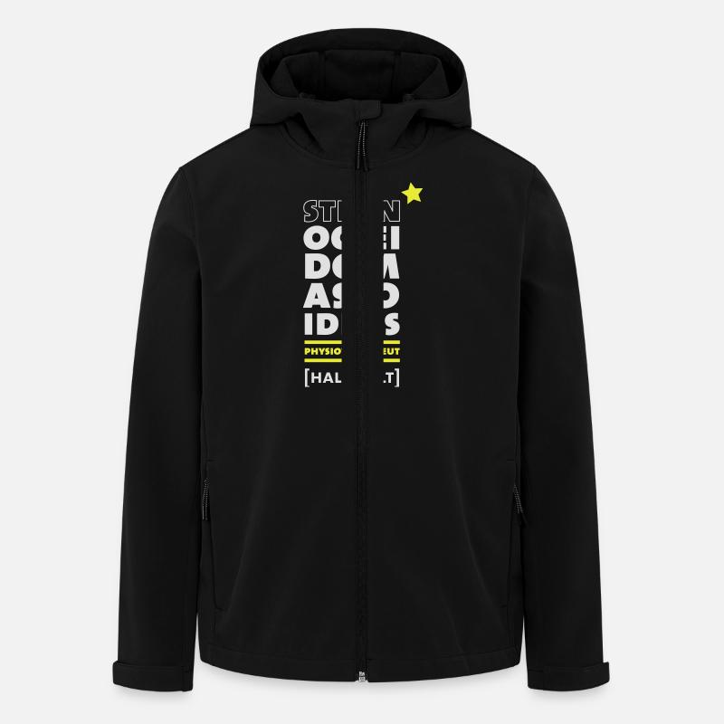 Physiotherapeut - Recycelte Männer Softshell-Jacke von Stanley/Stella - Schwarz