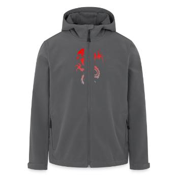 tribal dragon - Men’s Recycled Softshell Jacket by Stanley/Stella - black - Front - AI Model Male 185 light (185cm)