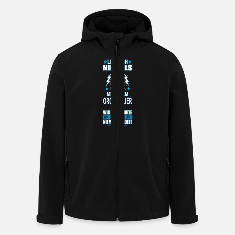 ORGELBAUER - Recycelte Männer Softshell-Jacke von Stanley/Stella - Schwarz