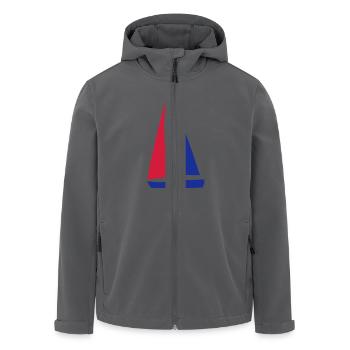bateau à voile - Veste softshell homme en polyester recyclé Stanley/Stella - noir - Devant - AI Model Male 185 light (185cm)