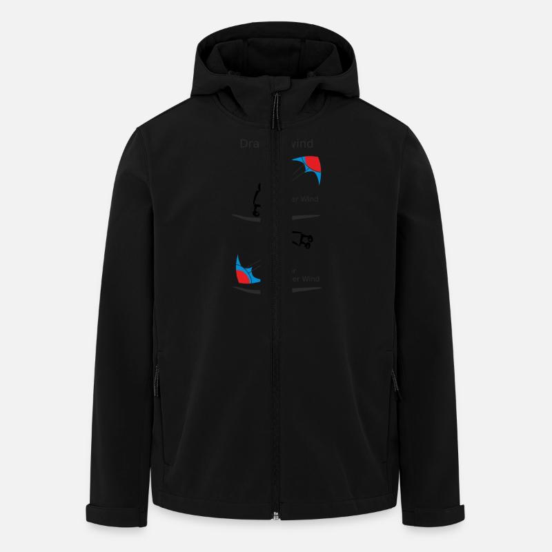 Drachenwind - Recycelte Männer Softshell-Jacke von Stanley/Stella - Schwarz