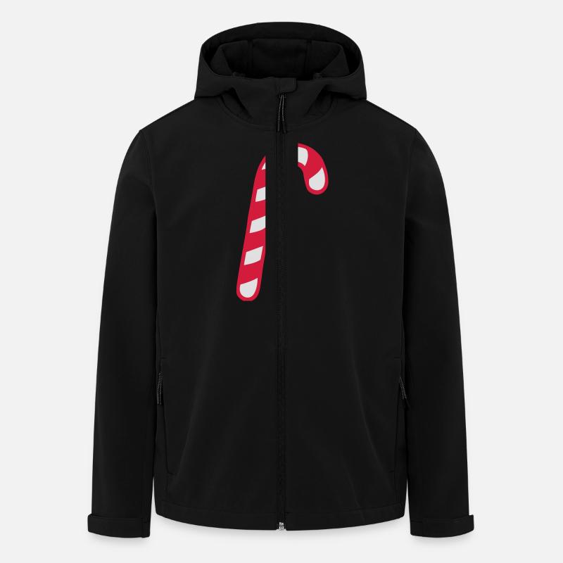 Zuckerstange Weihnachten - Recycelte Männer Softshell-Jacke von Stanley/Stella - Schwarz