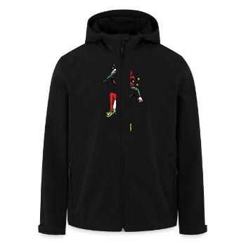 joker - Recycelte Männer Softshell-Jacke von Stanley/Stella - Schwarz - Vorne - AI Model Male 185 light (185cm)