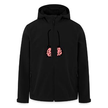 Penis - Recycelte Männer Softshell-Jacke von Stanley/Stella - Schwarz - Vorne - AI Model Male 185 light (185cm)