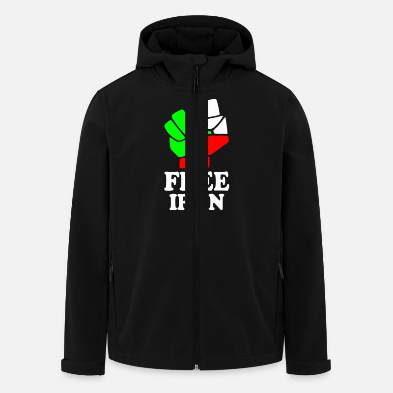 Free iran - Men’s Recycled Softshell Jacket by Stanley/Stella - black