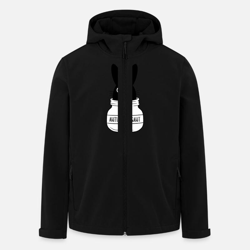 Antidepressant Bunny - Recycelte Männer Softshell-Jacke von Stanley/Stella - Schwarz