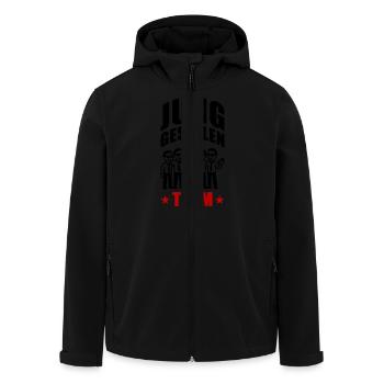 Junggesellen Team Jga - Recycelte Männer Softshell-Jacke von Stanley/Stella - Schwarz - Vorne - AI Model Male 185 light (185cm)