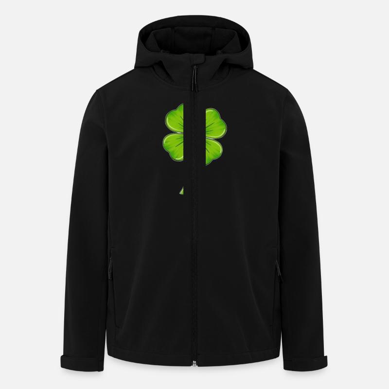 Glück - Recycelte Männer Softshell-Jacke von Stanley/Stella - Schwarz