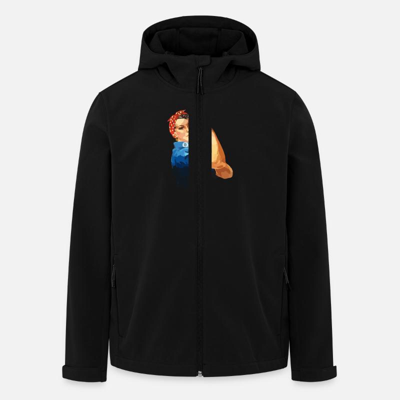 Starke Frau - Recycelte Männer Softshell-Jacke von Stanley/Stella - Schwarz