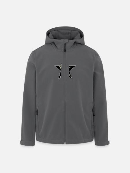 Rock-n-Roll Skull - Recycelte Männer Softshell-Jacke von Stanley/Stella - Schwarz