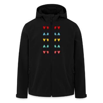 PAAR. GERADE VERHEIRATET. Junggesellinnenabschied. VALENTINSTAG. MARIES - Recycelte Männer Softshell-Jacke von Stanley/Stella - Schwarz - Vorne - AI Model Male 185 light (185cm)