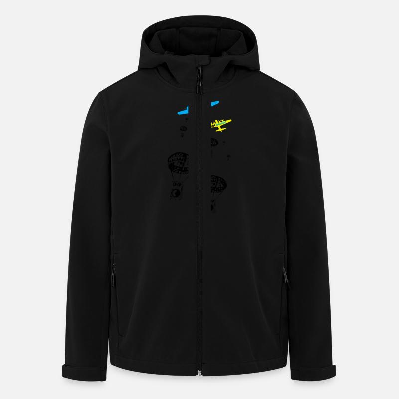 Drop beats not bombs - Men’s Recycled Softshell Jacket by Stanley/Stella - black