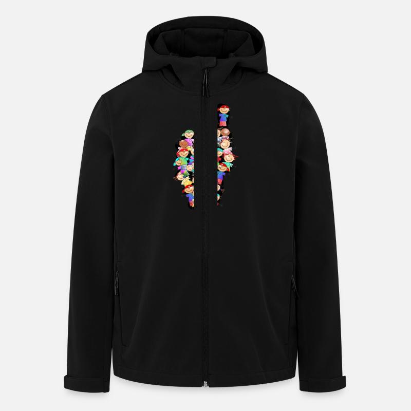 Korsika - Recycelte Männer Softshell-Jacke von Stanley/Stella - Schwarz