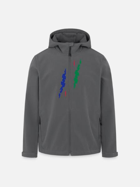 scar_flag_vec_3 en - Men’s Recycled Softshell Jacket by Stanley/Stella - black