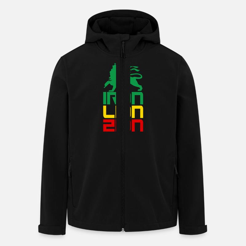 iron lion zion - Veste softshell homme en polyester recyclé Stanley/Stella - noir