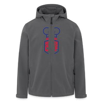 Cool Master Star Chef Logo - Men’s Recycled Softshell Jacket by Stanley/Stella - black - Front - AI Model Male 185 light (185cm)