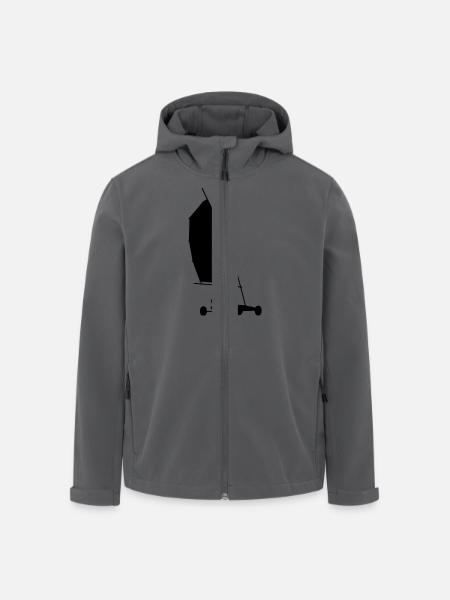 land sailing - Men’s Recycled Softshell Jacket by Stanley/Stella - black