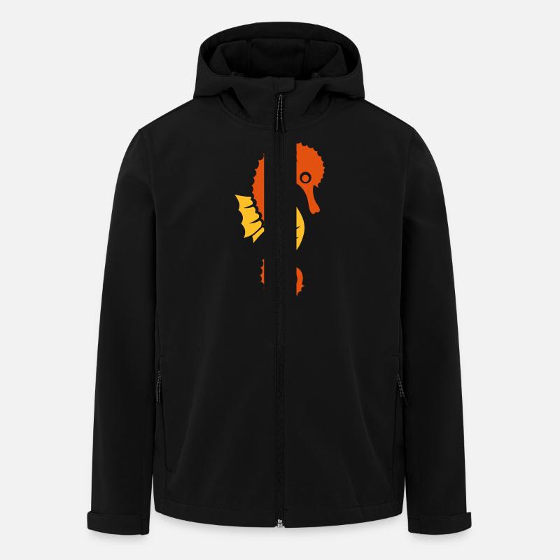 Hippocampe - Veste softshell homme en polyester recyclé Stanley/Stella - noir