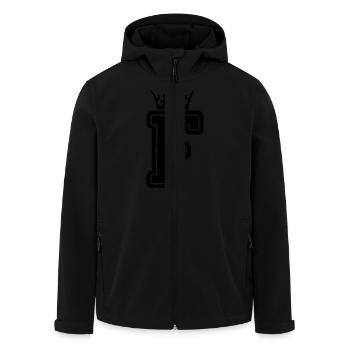 buchstabe_f_king - Recycelte Männer Softshell-Jacke von Stanley/Stella - Schwarz - Vorne - AI Model Male 185 light (185cm)