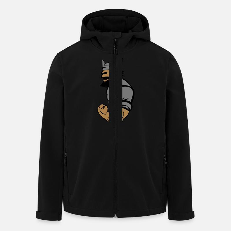 king_02 - Veste softshell homme en polyester recyclé Stanley/Stella - noir