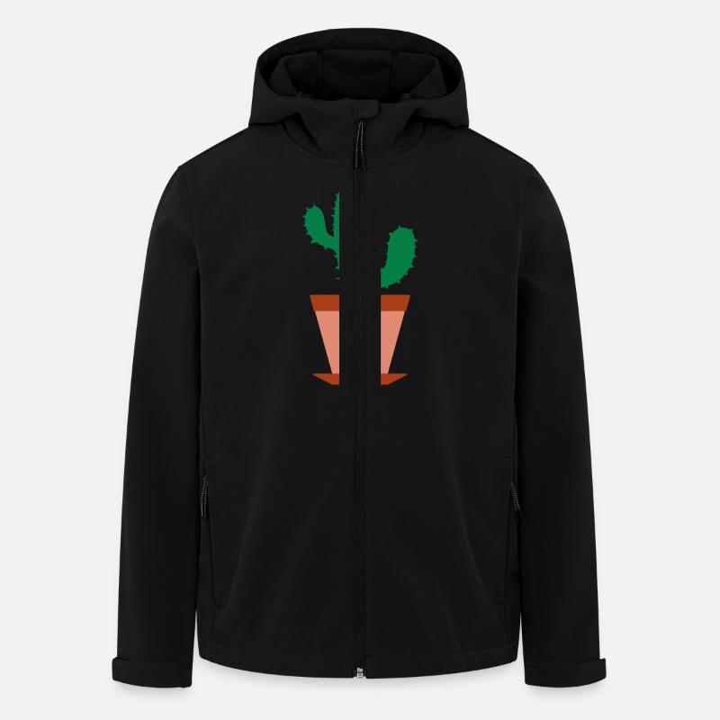 Kaktus - Recycelte Männer Softshell-Jacke von Stanley/Stella - Schwarz