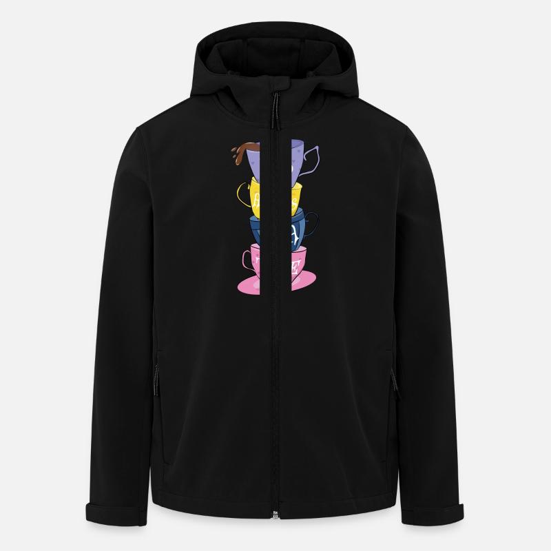 It's Always Tea Time - Men’s Recycled Softshell Jacket by Stanley/Stella - black