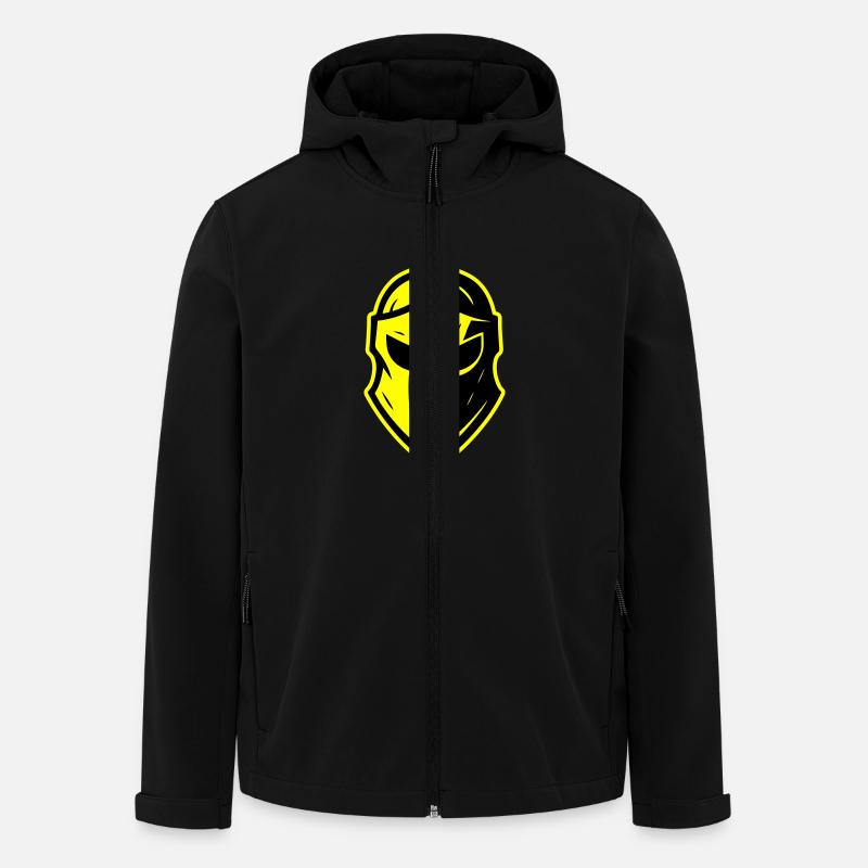 Spartaner Gladiator Helm Sparta - Recycelte Männer Softshell-Jacke von Stanley/Stella - Schwarz
