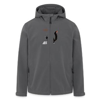 Throw the bag! - Men’s Recycled Softshell Jacket by Stanley/Stella - black - Front - AI Model Male 185 light (185cm)