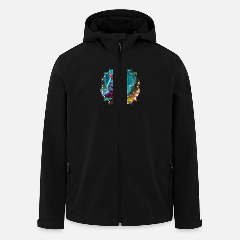 Zocker Hamster - Recycelte Männer Softshell-Jacke von Stanley/Stella - Schwarz